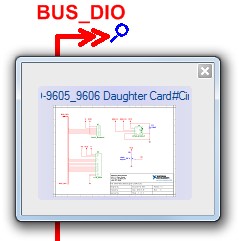 Buss off-page connector