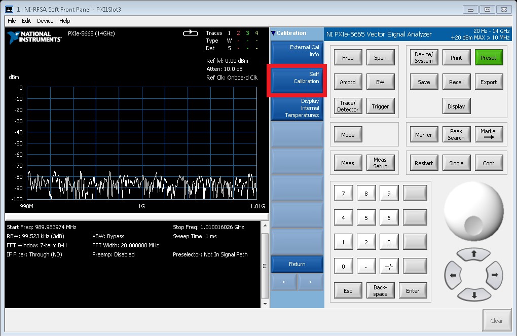 SelfCalibration for RF Hardware NI