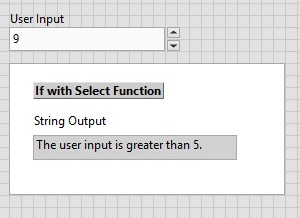 GUI - The Select Function User Input and String Output