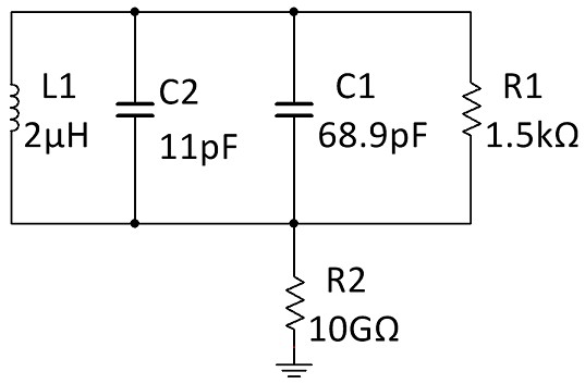 SP500X probe at the high potential point of this circuit, the capacitance of the probe will be added in parallel with C1 between high potential and ground