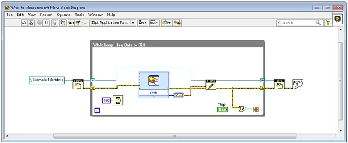 Al usar la plataforma CompactRIO, usted puede aprovechar APIs para almacenar datos localmente o transferirlos en la compañía o la nube para análisis y almacenamiento posterior