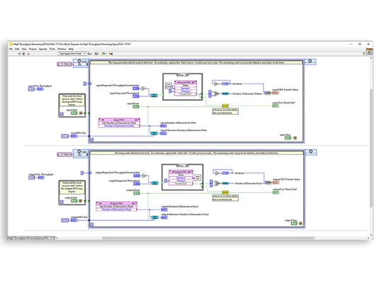 Sie können mit Hilfe von LabVIEW FPGA in CompactRIO auf dem FPGA programmieren 