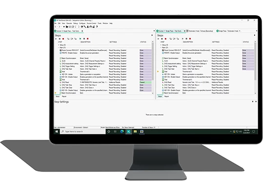 NI TestStandソフトウェアのスクリーンショット