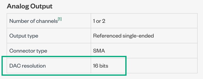 PXIe-5423 아날로그 출력 스펙