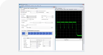 Computer screen with RFmx Waveform Creator.