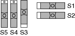 SCB-68 Single-Ended Temperature Sensor Mode DIP Switch Settings