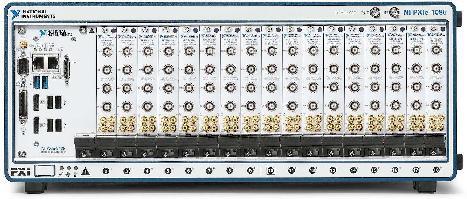Un sistema de osciloscopio basado en PXI de 68 canales