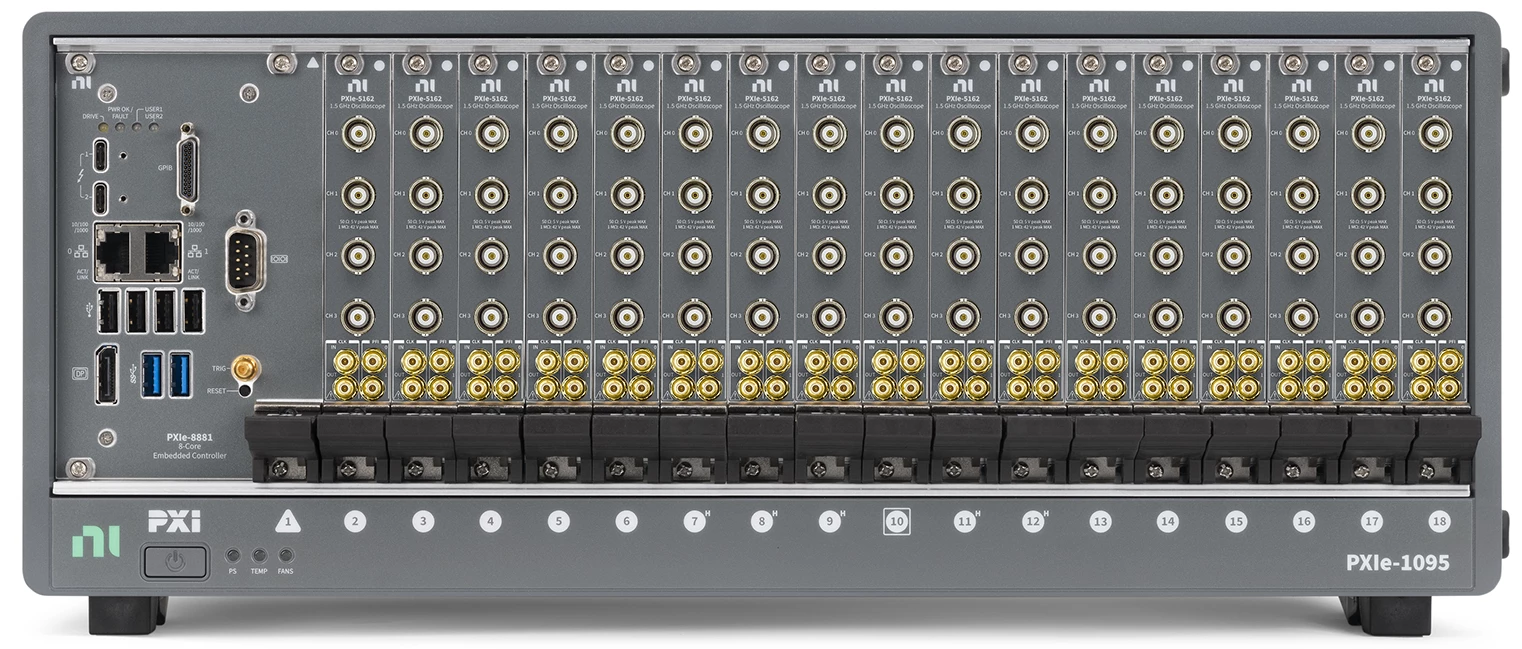 A 68-channel PXI-based oscilloscope system