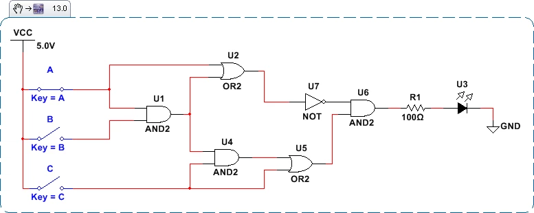 Como Simplificar Álgebras Booleanas no Multisim