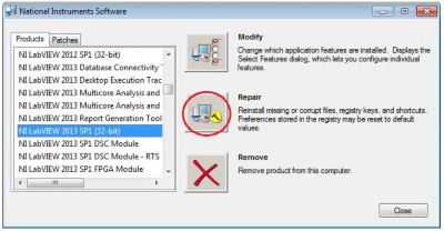 Archived: Uninstall Or Repair NI Software Or Drivers In Windows - NI