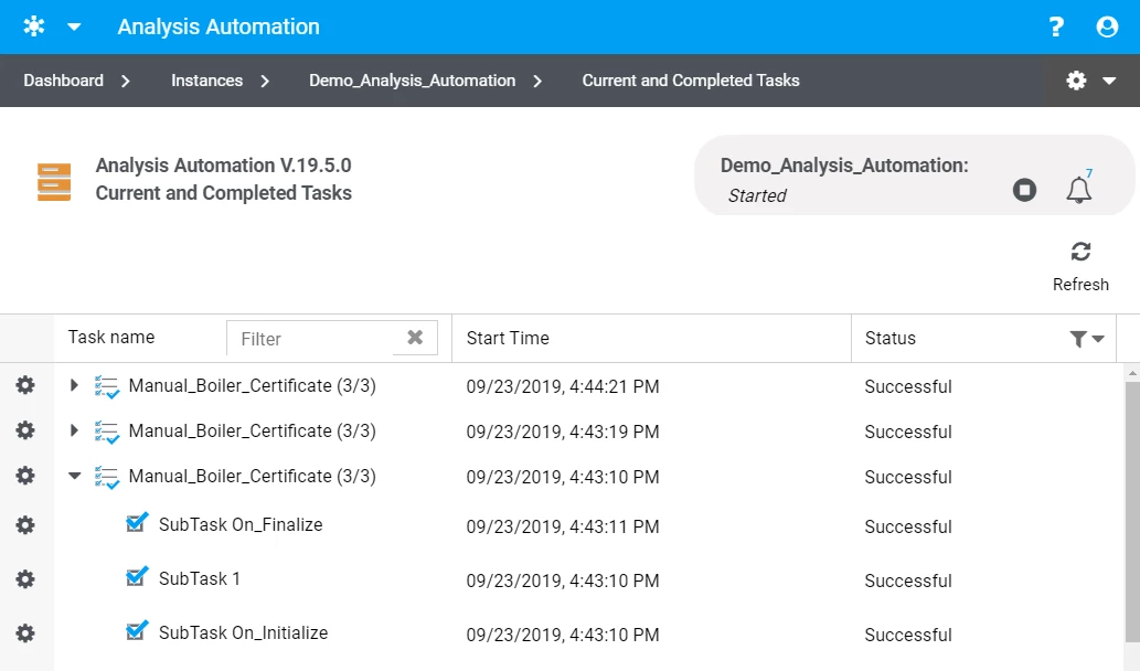  Automated measurement data analysis and report generation.