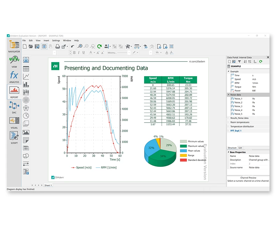 You can configure DIAdem to map any custom file format onto the TDMS model to capitalize on the strengths that it offers