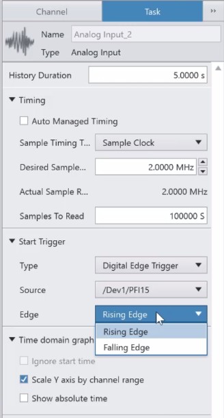 No Trigger to Digital Edge Trigger