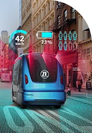 Autonomous shuttle developed by ZF