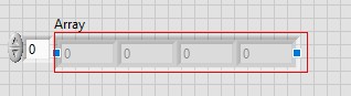 GUI - Drag the right side of the array to expand it and display multiple elements.