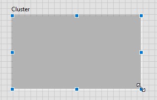 GUI - Resize the cluster shell to contain multiple elements.