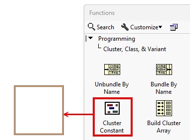 GUI - Create cluster constant.