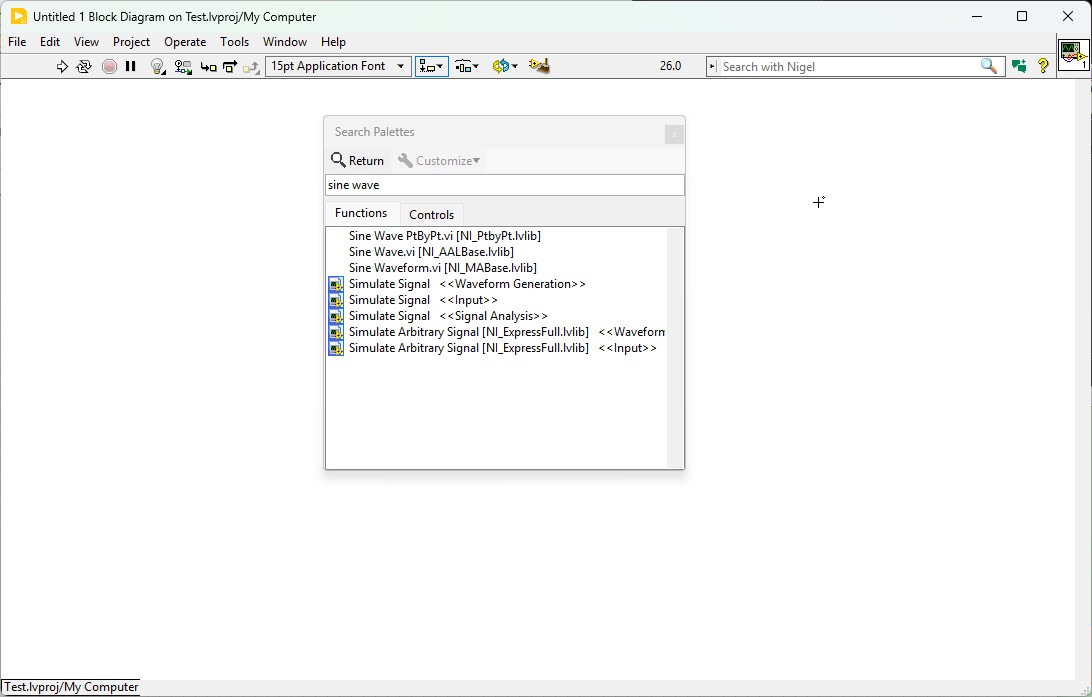 GUI - Function name search