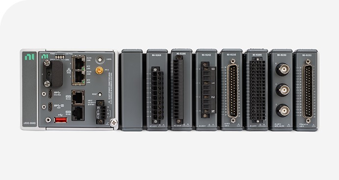 Chassis hardware NI CompactRIO con moduli I/O modulari