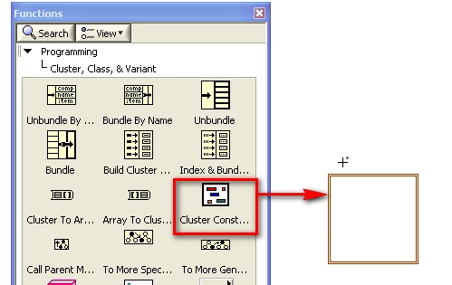 GUI - Create cluster constant.