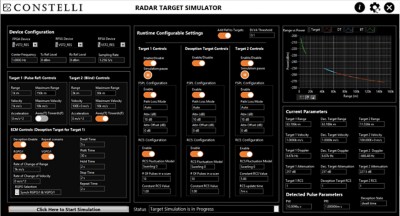 Screenshot of Constelli Radar Toolkit for LabVIEW