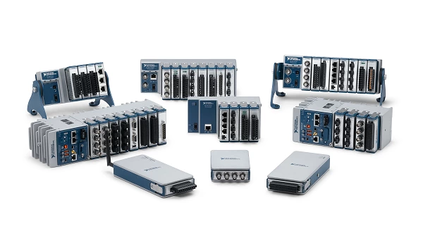 CompactDAQ chassis and controllers offer 1-, 4-, 8-, or 14-slot options