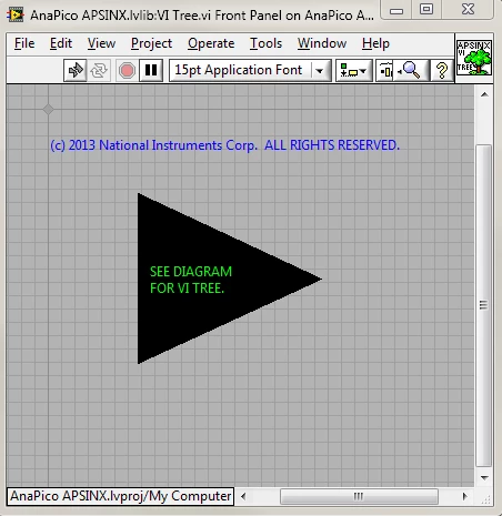 GUI - VI Tree Front Panel