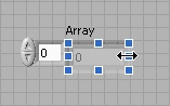 GUI - Drag the right side of the array to expand it and display multiple elements.