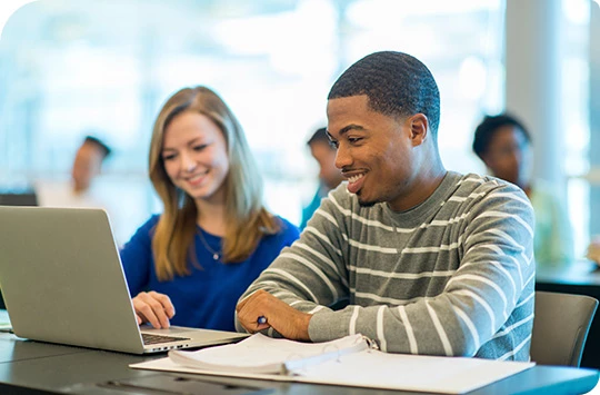 Students in a training lab