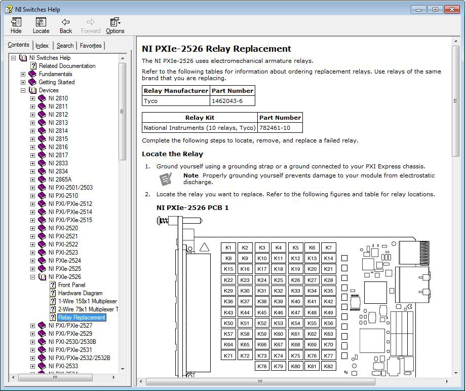 NI Switch Replacement Relays NI