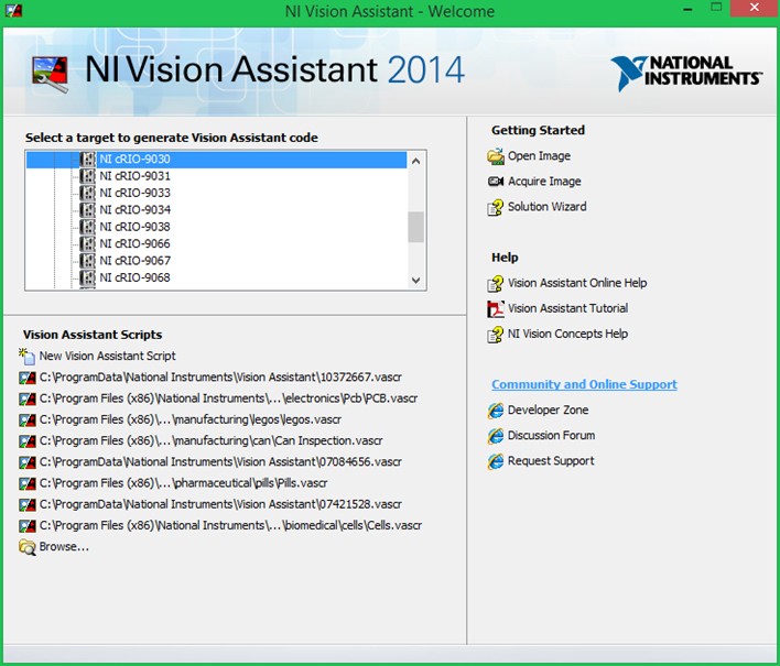 NI Vision Assistant