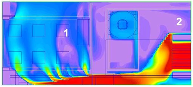 NI PXIe-1062Q features the patented rear cooling fan design