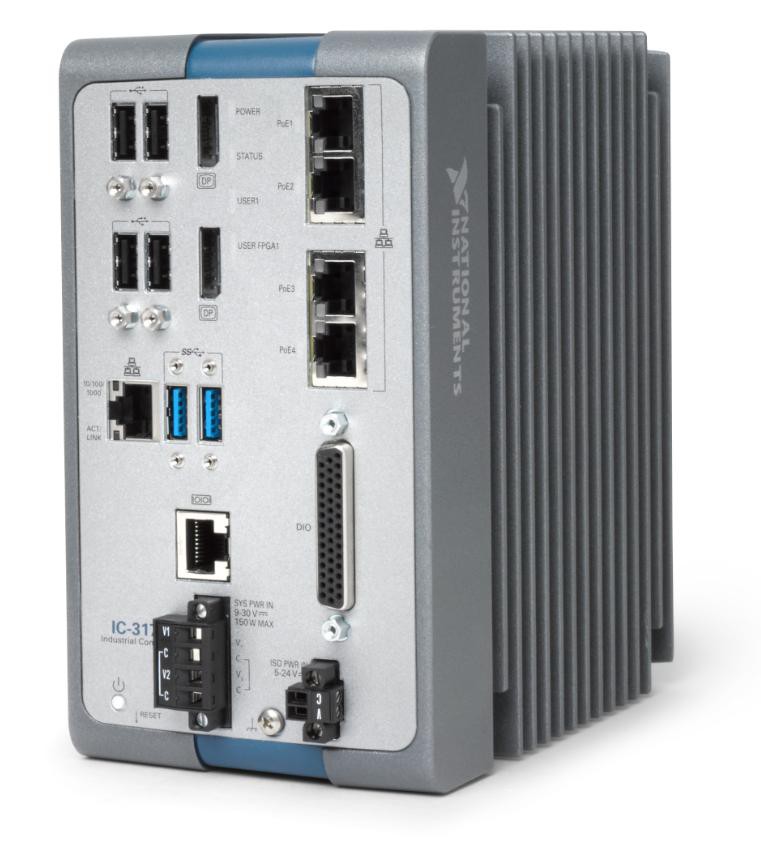 NI Industrial Controllers offer the highest level of processing power and connectivity for automated image processing and control applications