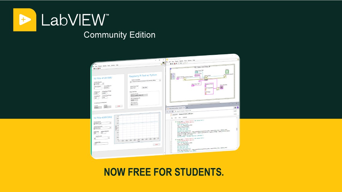 LabVIEW Community edition free for students