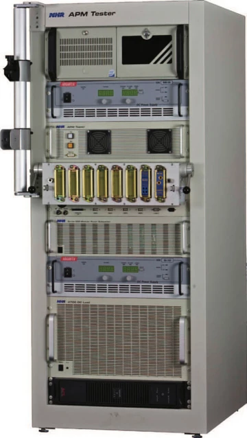 Automatisiertes Testsystem mit Quelle und Last, ca. 2006