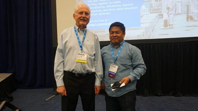 GP CEO Luciano Tejano and NI Co-Founder Dr. James Joseph Truchard at NI Week 2015