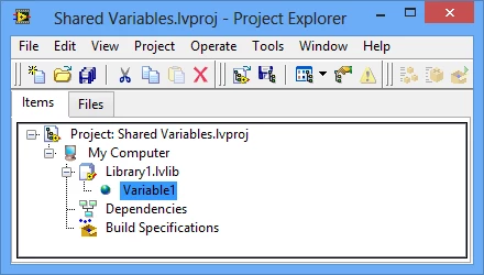 Shared Variable in the Project