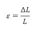 Strain is the ratio of the change in length of a material to the original, unaffected length