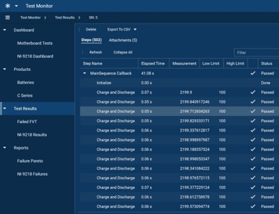 Displays SystemLink deploying software to multiple test systems