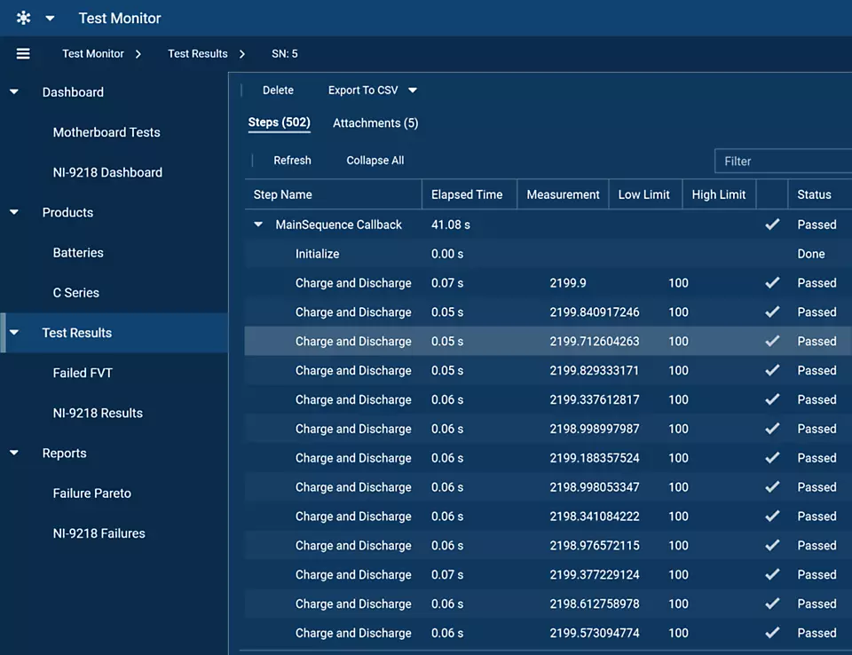 Displays SystemLink deploying software to multiple test systems