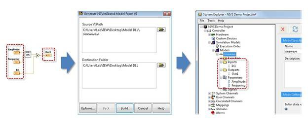 NI VeriStandリアルタイムアプリケーションにLabVIEWサブVIとサブシステムを追加する