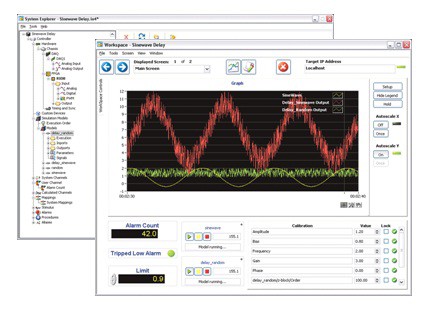  System Explorer (background) and Workspace (foreground)